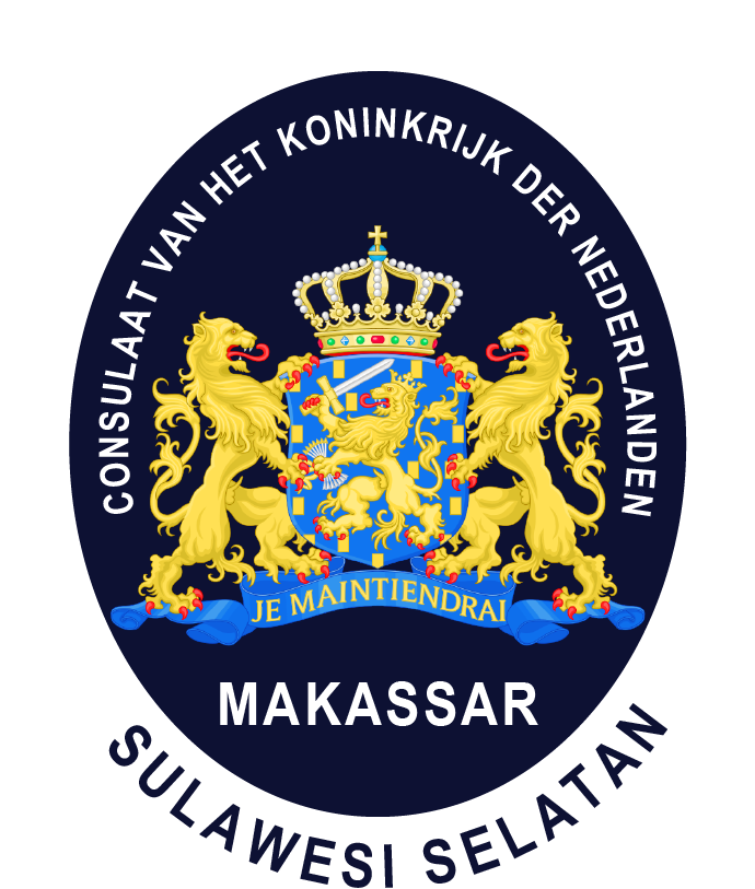 LOGO KONSULAT KEHORMATAN BELANDA DI MAKASSAR